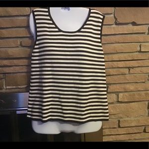 🌟🌟🌟Nicaya black/white striped Tank Top XL